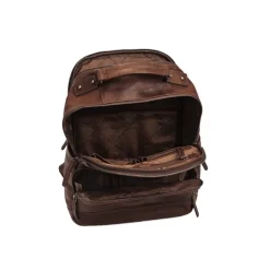 Leather Bags - leather backpack brown austin kafe1
