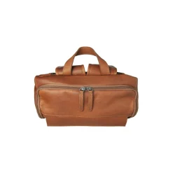 Leather Bags - leather backpack cognac rich 3